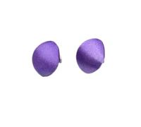 ROMDANTY 20pcs Boutons de Satin Vintage élégants, Boutons de Manchette Ronds Noirs en Soie, Accessoires de Couture pour Bricolage et Chemisiers, Fournitures d'artisanat (14mm, Violet Rose)