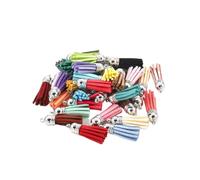 ROMDANTY Mini Pompons en Cuir - Breloques Porte-Clés, Pompons en Vrac pour Fabrication de Bijoux, DIY Accessoires, Boucles d'oreilles, Artisanat Créatif