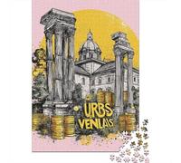 Rome Ancient Wealth Plaque Métallique Rustique 38x26cm/1000pcs pour Le Coin Bar, pour Le Garage, L’Atelier Et La Salle De Jeux