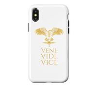 Rome Antique - Citation Latine de Jules César - Veni Vidi Vici Coque pour iPhone X/XS