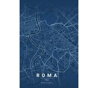 Rome City Map Urban Blueprint College Ruled White Paper Composition Notebook: deal for School, University, Office, Travel Notes, Work and Free Time os as a Diary or Journal