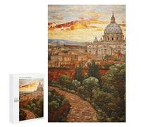 Rome Cityscape Mosaic Art Puzzle 1000 Pièces Educa Jouet en Bois Cadeau Unique Décoration Intérieure Jeu Éducatif Challenge Toy Adultes Et Enfants À Partir De 14 Ans 1000 PCS