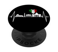 Rome Colisée Battement de cœur Roma Skyline Rome Italie PopSockets PopGrip Adhésif