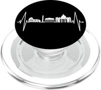 Rome Colisée Battement de cœur Roma Skyline Rome Italie PopSockets PopGrip pour MagSafe
