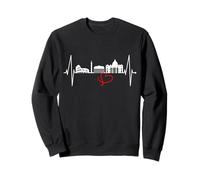 Rome Colisée Battement de cœur Roma Skyline Rome Italie Sweatshirt
