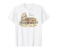 Rome Colisée Vintage Voyage Italie Art Souvenir T-Shirt