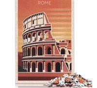 Rome Colosseum Poster Puzzle 1000 Pièces Educa Jouet en Bois Cadeau Unique De l'art De La Décoration Jeu Éducatif Challenge Toy Adultes & Enfants des 14 Ans 1000pcs (75x50cm)