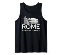Rome Coordinates Colisée Minimaliste Italie Souvenir Nouveauté Débardeur