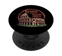 Rome était Une Bonne idée en Italie pour Les Voyages et Les Vacances esthétiques PopSockets PopGrip Adhésif