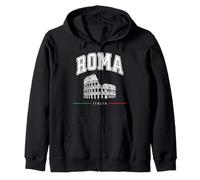 Rome Italie Colisée Romain Roma Italia Souvenir Vintage Sweat à Capuche