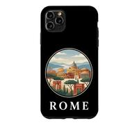 Rome Italie Colisée Vatican Retro Travel Graphic Coque pour iPhone 11 Pro Max