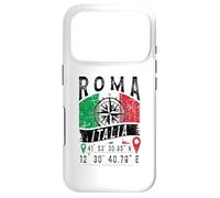 Rome Italie Drapeau Italie coordonnées GPS de Roma Italien Coque pour iPhone 17 Pro