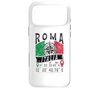 Rome Italie Drapeau Italie coordonnées GPS de Roma Italien Coque pour iPhone 17 Pro Max