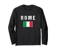 Rome Italie Drapeau Italien Italia Rome Manche Longue