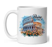 Rome, Italie, La Ville Éternelle Mug Humour Mug À Café Avec Anse Tasse Pour Lait Cuisine Bureau 330Ml