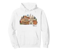 Rome Italie Landmark Illustration Voyage Art Souvenir Sweat à Capuche