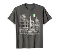 Rome Italie Monuments Art Colisée Romain Souvenir de voyage T-Shirt