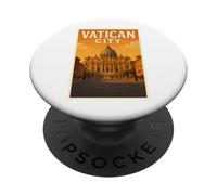 Rome Italie Vintage Voyage Vatican Souvenir Post Art Graphique PopSockets PopGrip Adhésif