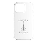 Rome Italy Temple, I Love to See My Temple, Calligraphie Coque pour iPhone 16 Pro