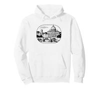 Rome - la Ville éternelle Motif Silhouette Sweat à Capuche