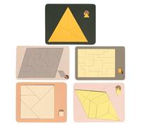 - Rome logique de Formes Irrégulières | Puzzle en Bois Triangulaire, Jeu de puzzleTangram | Blocs de Puzzle Défis pour Famille Adultes Adolescent