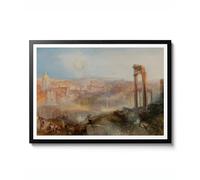 Rome moderne par J. M. W. Turner, impression de paysage romantique, art mural, architecture de la ville italienne, poster vintage de Rome, cadeau de décoration d'intérieur, archivage mat, 50 x 70 cm