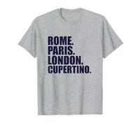 Rome Paris Londres Cupertino - Voyage dans les villes amusantes T-Shirt