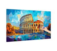 Rome Peinture par Numero Adulte Enfant, DIY Peinture Numero Adulte Paysage, Kit Creatif Paint by Numbers for Adults avec Pinceaux et Pigment pour Tableau Decoration Murale, Cadeau Femme 110x50cm X-5