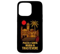 Rome Piazza di Santa Maria in Trastevere Quartiers Romains Coque pour iPhone 15 Pro Max