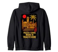 Rome Piazza di Santa Maria in Trastevere Quartiers Romains Sweat à Capuche