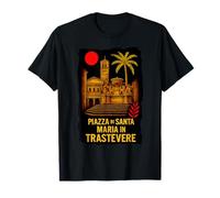 Rome Piazza di Santa Maria in Trastevere Quartiers Romains T-Shirt
