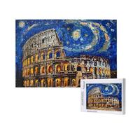 Rome Puzzle 1500 Pièces Adultes Puzzle Colisée Classique, Activite Manuelle Adulte, Puzzles de Jeu Stimulants, Puzzles impossible, Enjoy Activités de défi Familial pour Ies Soirées de Jeu,p460t