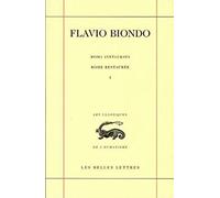 Rome restaurée / Roma instaurata. Tome I, Livre I
