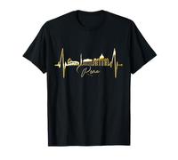Rome Skyline Colisée Battement Cœur Roma Italie I Love Rome T-Shirt