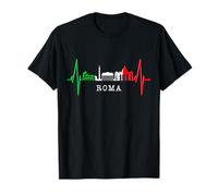 Rome Skyline Colisée Battement Cœur Roma Italie I Love Rome T-Shirt