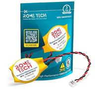 Rome Tech Batterie CMOS pour HP Compaq 8530p, CQ50, CQ60, CQ70, G60 - Batterie de secours pour ordinateur portable BIOS RTC 3V CR2032 avec 2 fils/câble