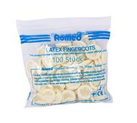 Romed Doigtiers en latex poudrés Taille M – Lot de 100