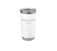 Roméo et Juliette de William Shakespeare Gobelet isotherme en acier inoxydable double paroi
