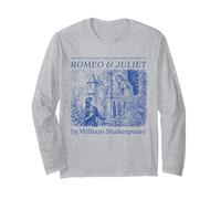 Romeo Juliet Shakespeare Hamlet Book Lover Bookworm Cute Manche Longue
