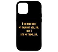 Roméo Juliette Bite Thumb Shakespeare Citation Drame Tragédie Coque pour iPhone 12/12 Pro