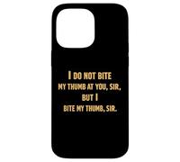 Roméo Juliette Bite Thumb Shakespeare Citation Drame Tragédie Coque pour iPhone 14 Pro Max