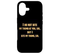 Roméo Juliette Bite Thumb Shakespeare Citation Drame Tragédie Coque pour iPhone 17