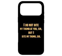 Roméo Juliette Bite Thumb Shakespeare Citation Drame Tragédie Coque pour iPhone 17 Pro Max