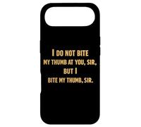 Roméo Juliette Bite Thumb Shakespeare Citation Drame Tragédie Coque pour iPhone Air