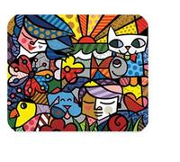 Romero Britto Arts Customized Rectangle Mouse Pad Non-slip Rubber Mousepad Gaming Mouse Pad 9.84
