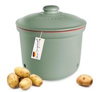 Romertopf Pot fraîcheur MAXI PLUS 5,5 l - Pot à pommes de terre en céramique - Argile respirante pour garder les légumes frais plus longtemps - Circulation de l'air idéale - Vert