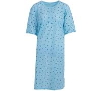 Romesa Chemise de nuit 3XL-6XL grande taille avec motif floral - turquoise - XXX-Large