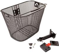 Romet panier pour guidon HQ-205 métal/métal-clip-on/ 34x25x26 noir