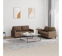 ROMHZKS Ensemble de canapé en tissu durable avec structure en métal contreplaqué robuste, assise et accoudoirs rembourrés confortables, respirant et durable pour la détente, la lecture