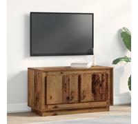 ROMHZKS Meuble TV en bois recyclé HiFi - Commode - Banc - Buffet TV - 80 x 35 x 45 cm - Matériau du bois